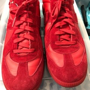 MAISON MARGIELA MENS RED SNKRS US 10 Worn No Box